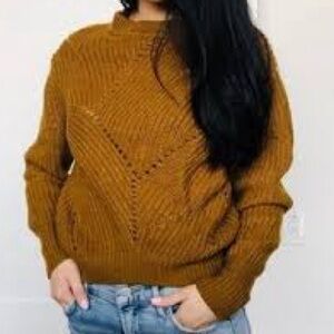 Aritzia Wilfred Serment Sweater in Tamarind